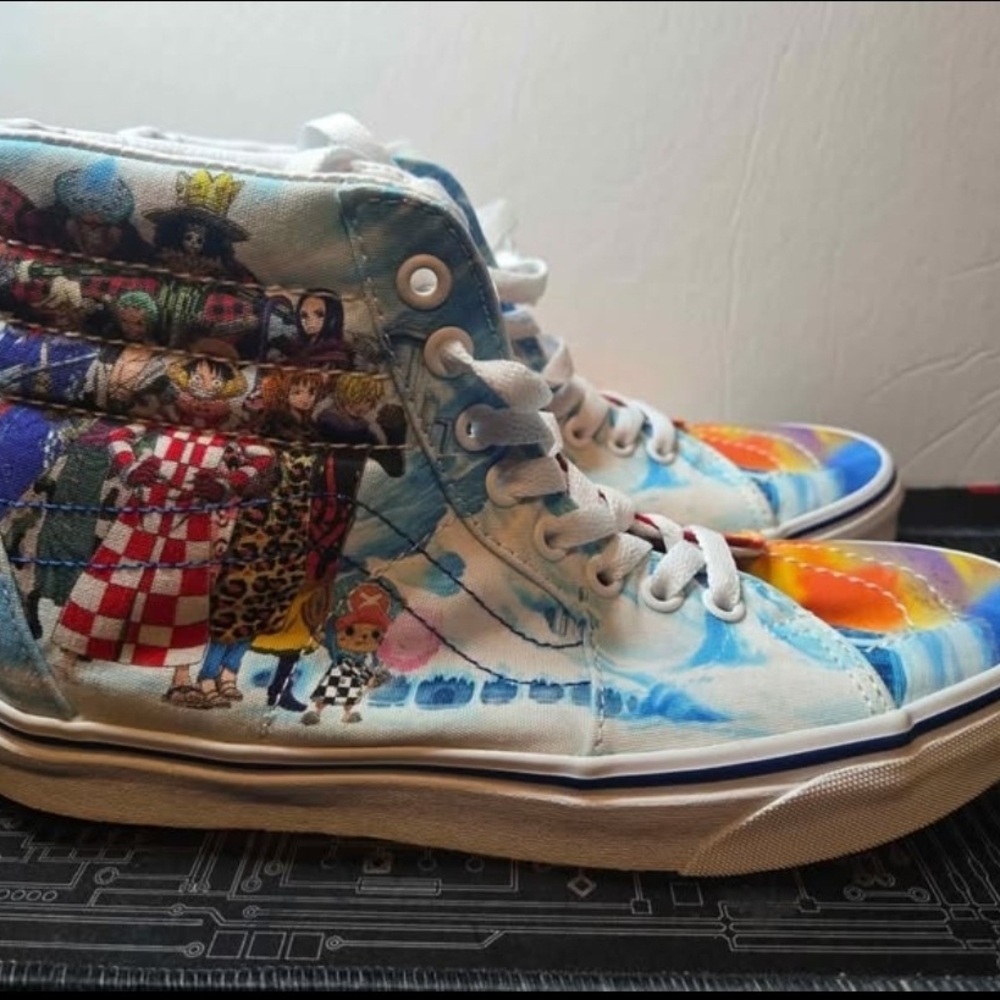 Vans x One Piece "Punk Hazard" Limited Edition SK8 Hi sneakers Size 6.5 Mens